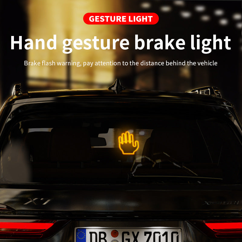 Car Finger Lights Flashing LED Gesture Warning Light