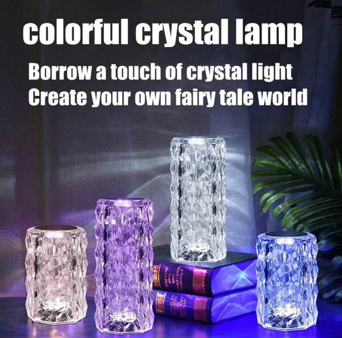 Colour changing Crystal lamp with remote